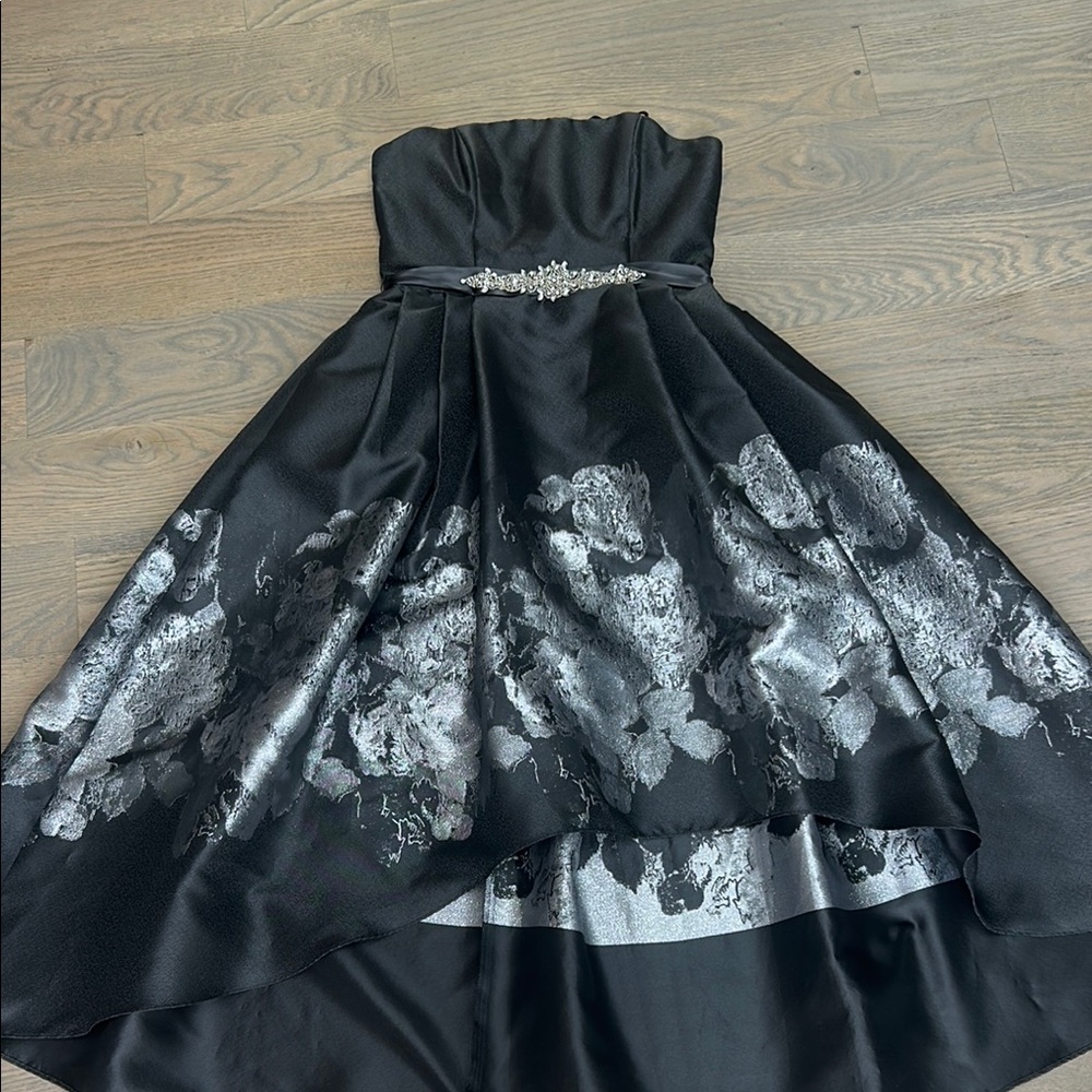 Elegant Black and Silver Kids Dress